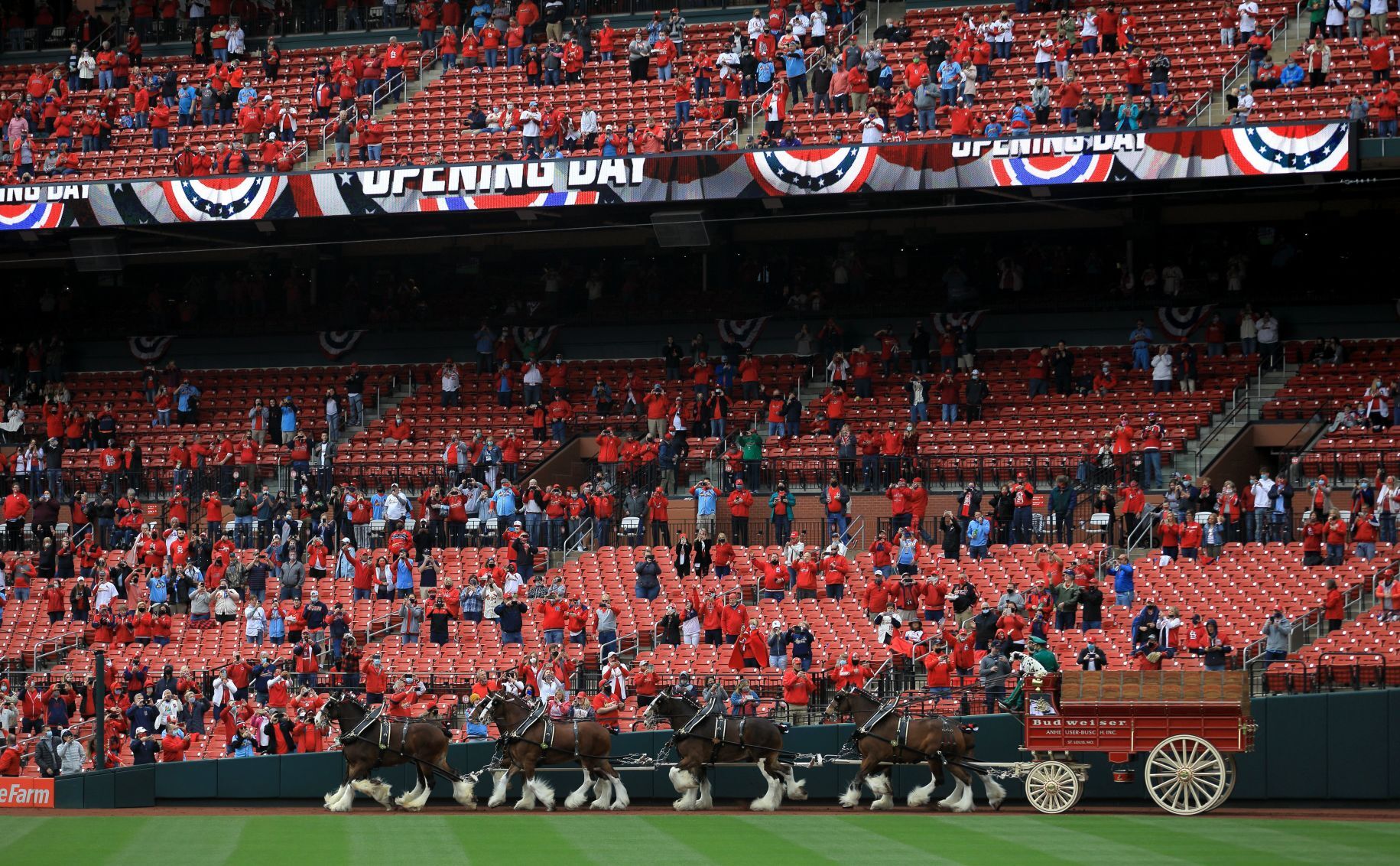 St. Louis Cardinals 2021 home opener at Busch Stadium